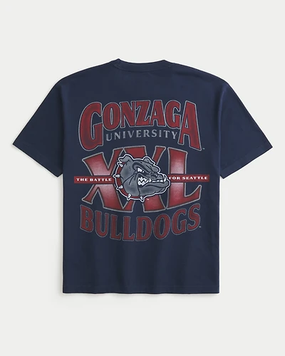 Boxy Gonzaga University Bulldogs Graphic Tee