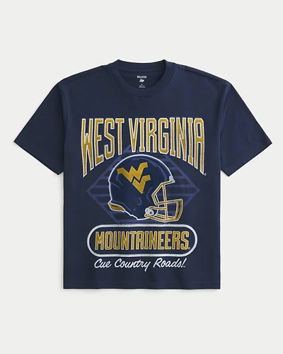 Boxy West Virginia University Graphic Tee