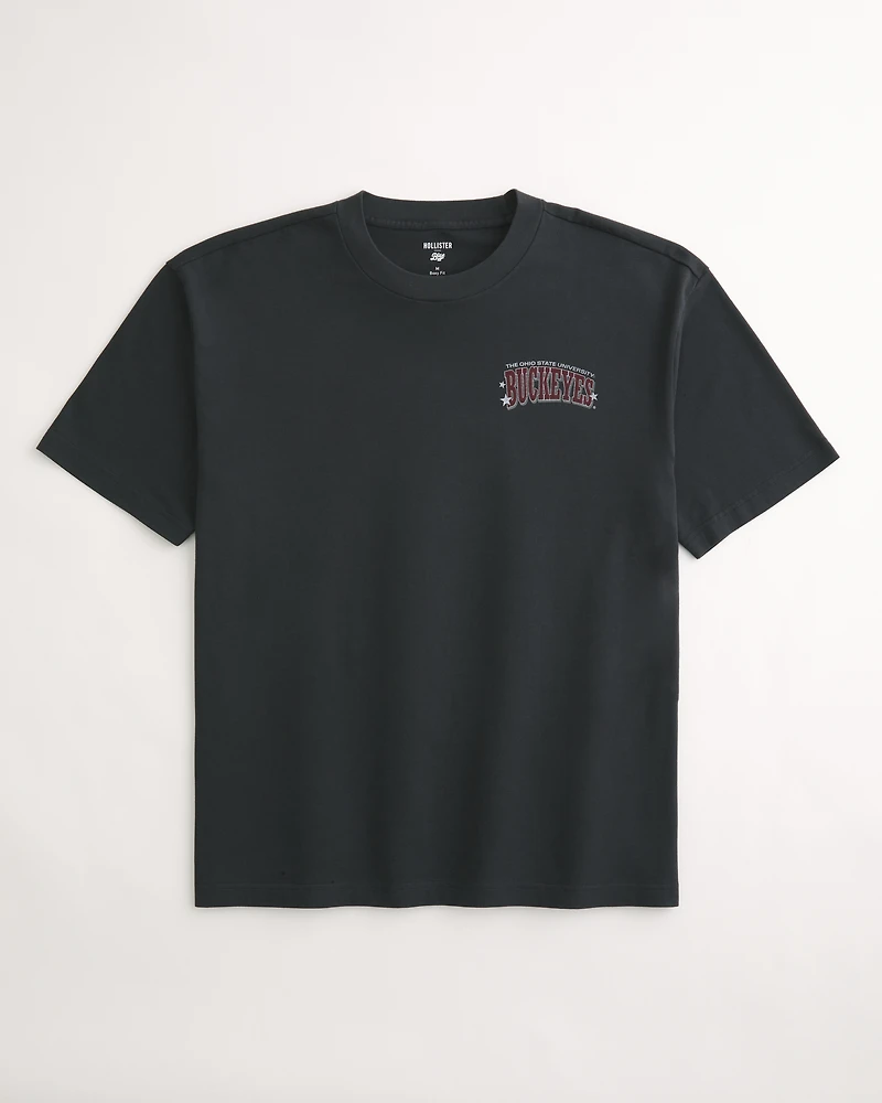 Boxy Ohio State University Graphic Tee