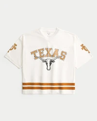 Baggy Crop University of Texas Graphic Football Jersey
