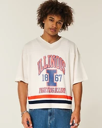 University of Illinois Fighting Illini Graphic Football Jersey