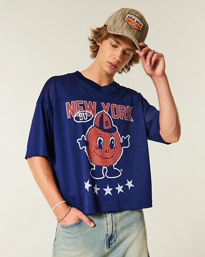 Syracuse University Orange Graphic Football Jersey