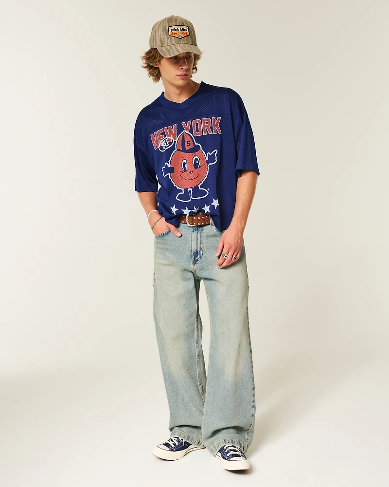 Syracuse University Orange Graphic Football Jersey