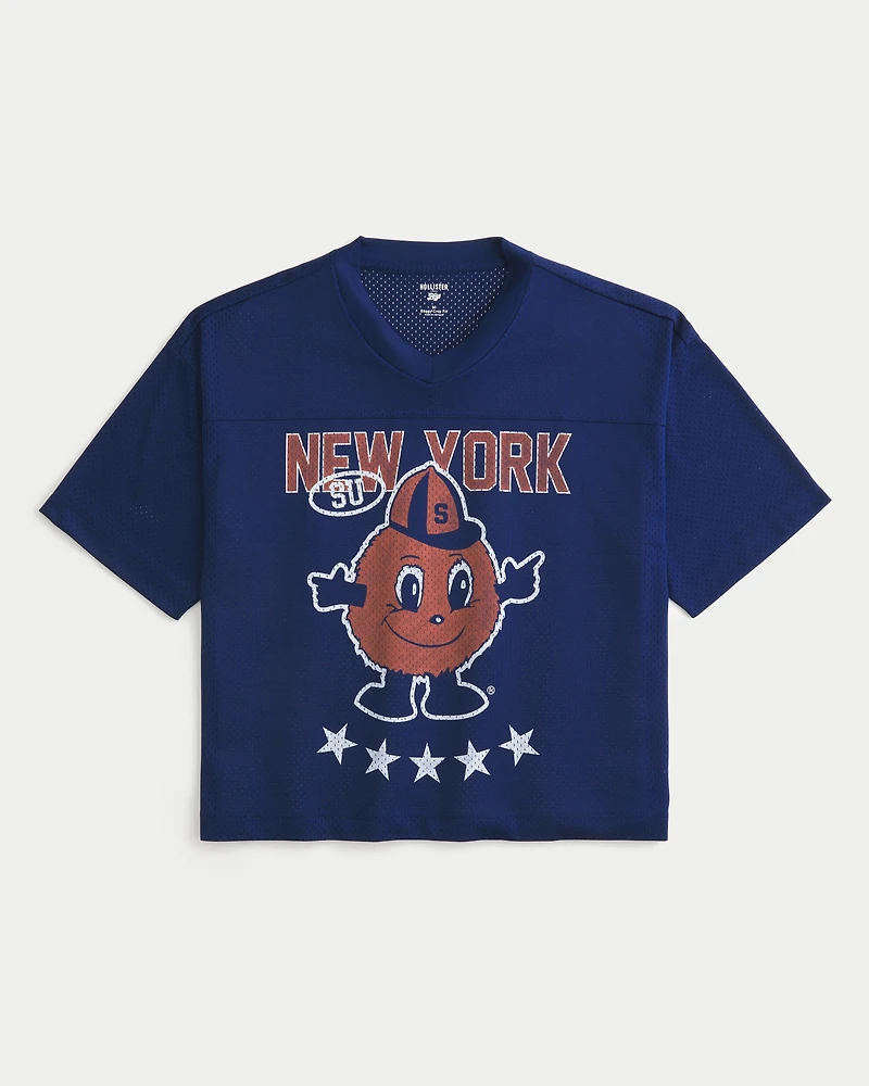 Syracuse University Orange Graphic Football Jersey