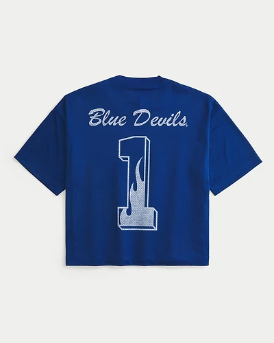 Duke University Blue Devils Graphic Football Jersey