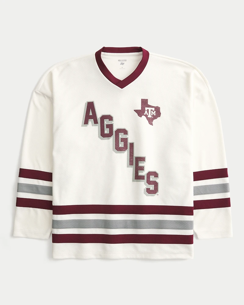 Texas A&M University Aggies Graphic Hockey Jersey