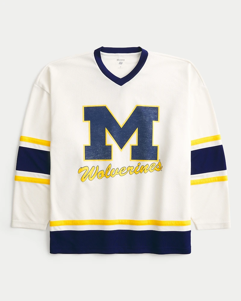 University of Michigan Wolverines Graphic Hockey Jersey