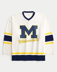 University of Michigan Wolverines Graphic Hockey Jersey