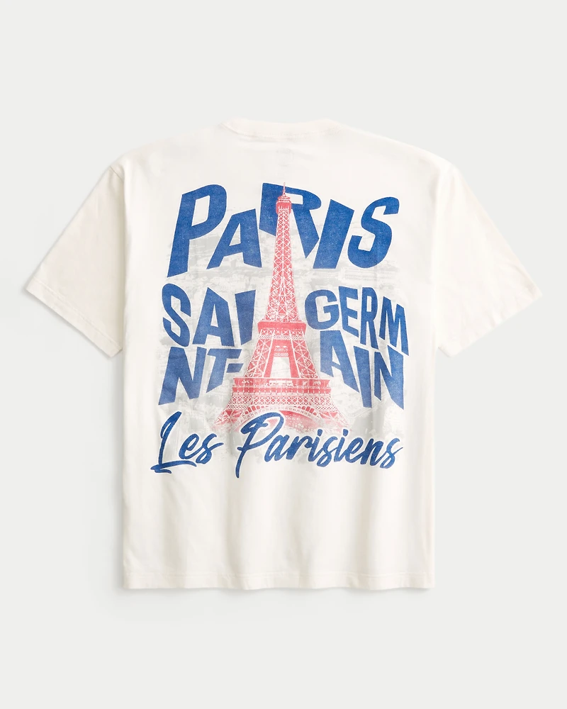 Boxy Paris Saint-Germain F.C. Graphic Tee