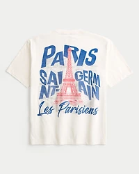 Boxy Paris Saint-Germain F.C. Graphic Tee