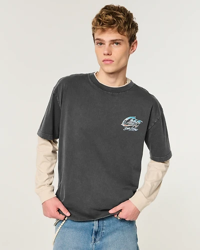 Boxy Cabo San Lucas Graphic Tee