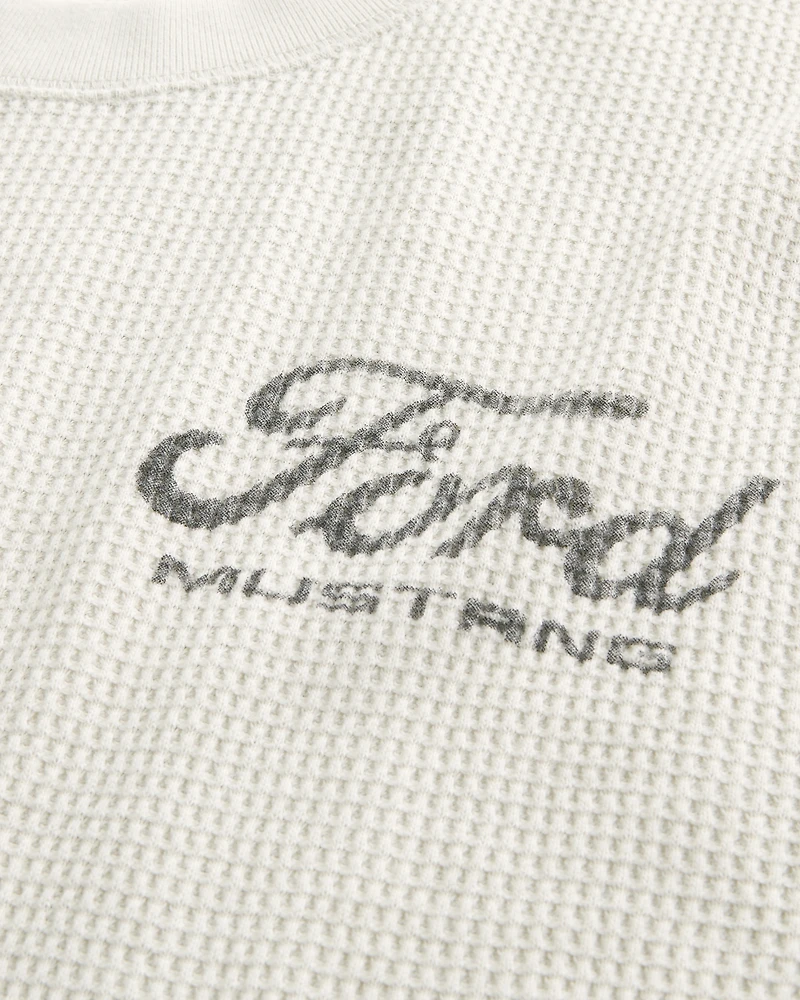 Thermal Long-Sleeve Ford Mustang Graphic Tee