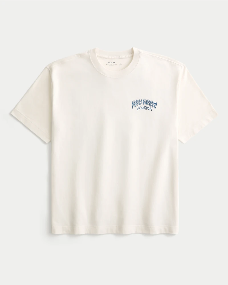 Boxy Heavyweight Key West Graphic Tee
