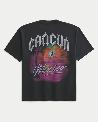 Boxy Heavyweight Cancún Graphic Tee