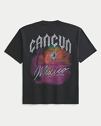 Boxy Heavyweight Cancún Graphic Tee