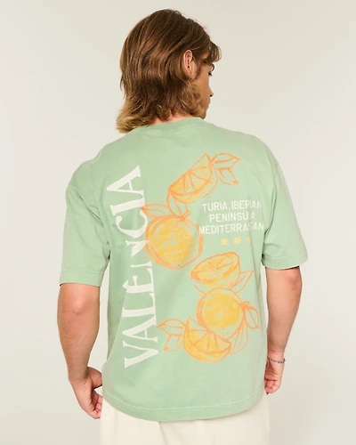 Boxy Heavyweight València Spain Graphic Tee
