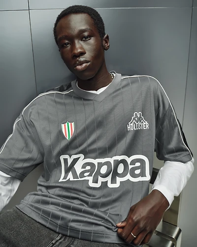 Hollister + Kappa Logo Graphic Soccer Jersey