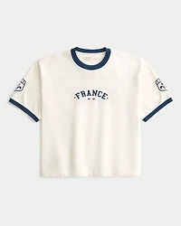 Super Boxy Heavyweight France Graphic Tee