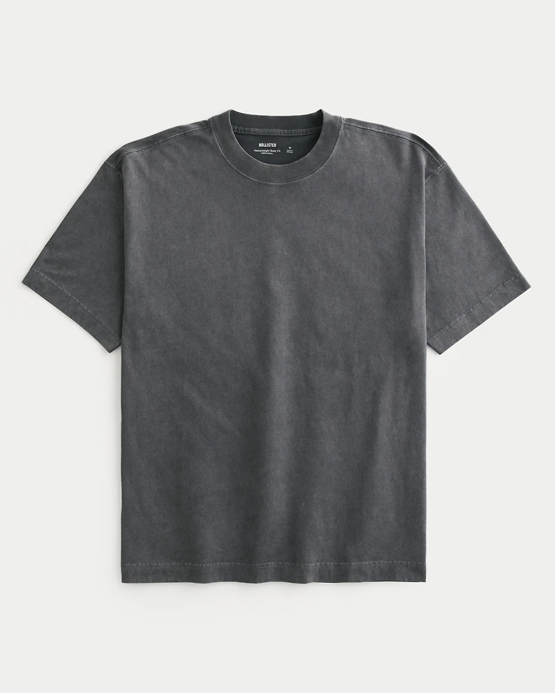 Boxy Heavyweight Washed Crew T-Shirt