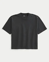 Boxy Heavyweight Crop Crew T-Shirt