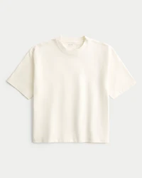 Boxy Heavyweight Crop Crew T-Shirt