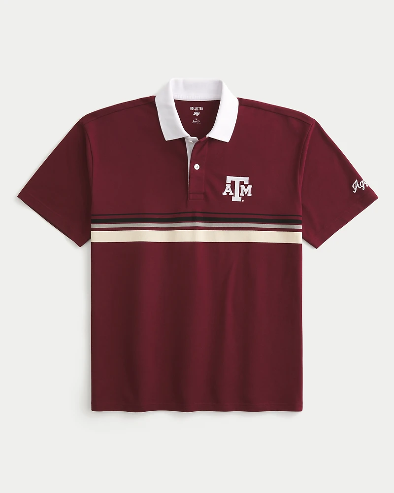 Boxy Texas A&M University Graphic Polo