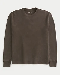 Washed Thermal Crew Shirt