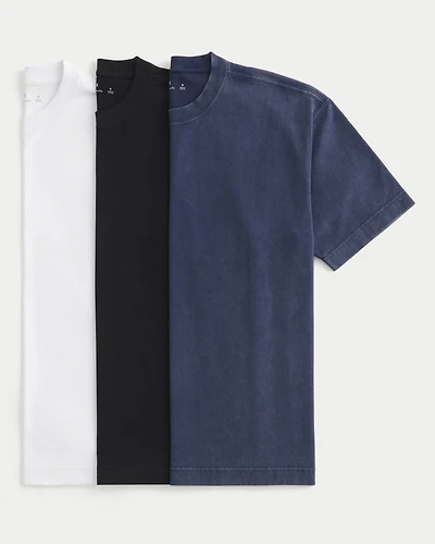 Boxy Heavyweight Crew T-Shirt 3-Pack