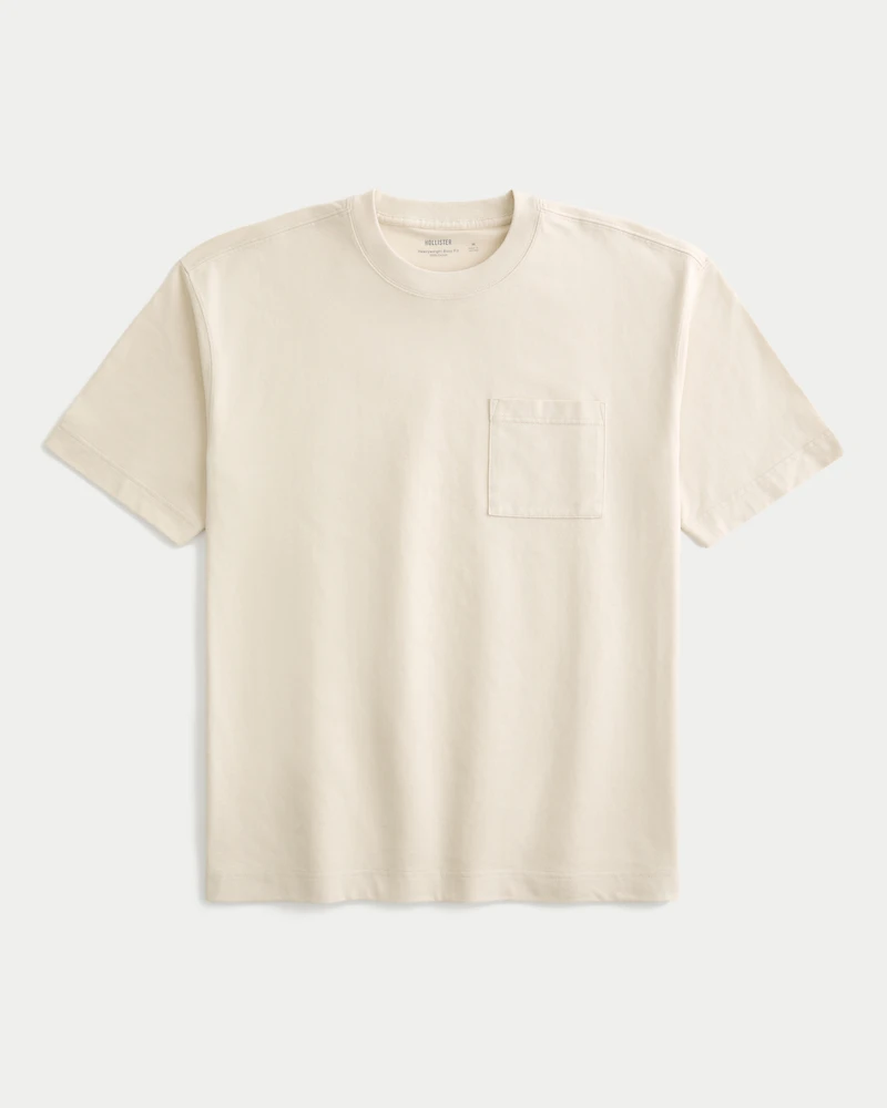 Boxy Heavyweight Pocket Crew T-Shirt