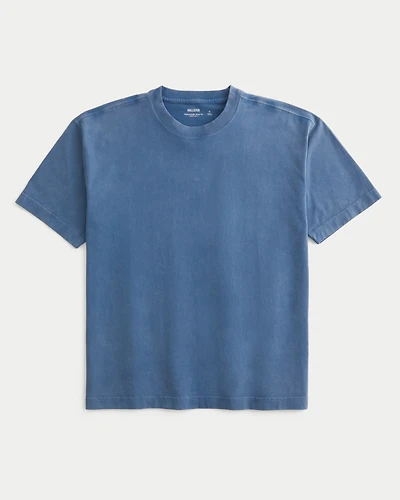 Boxy Heavyweight Micro Logo Crew T-Shirt