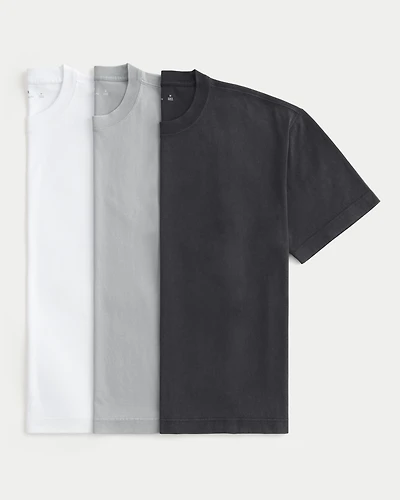 Boxy Heavyweight Crew T-Shirt 3-Pack