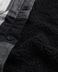 Sherpa-Lined Flannel Shirt Jacket