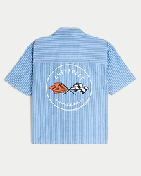 Boxy Short-Sleeve Chevrolet Corvette Graphic Shirt