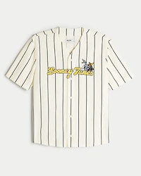 Boxy Looney Tunes Graphic Baseball Jersey