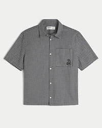 Boxy Short-Sleeve Snake Graphic Shirt