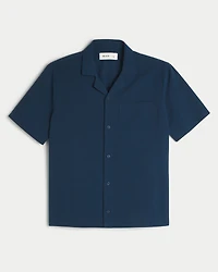 Short-Sleeve Seersucker Pocket Shirt
