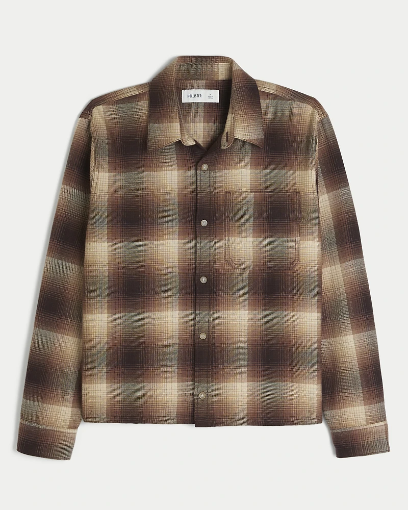 Boxy Flannel Shirt