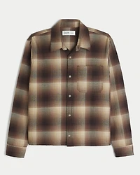 Boxy Flannel Shirt