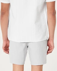 Linen-Blend Pull-On Shorts 7"