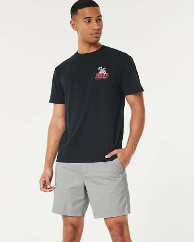 Twill Pull-On Shorts 7