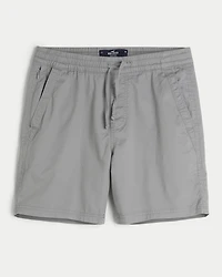 Twill Pull-On Shorts 7