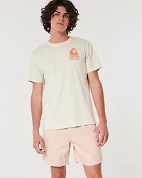 Twill Pull-On Shorts 7"