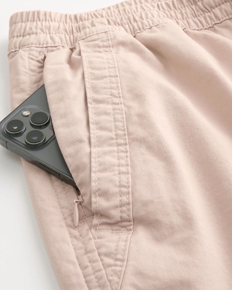 Twill Pull-On Shorts 7"