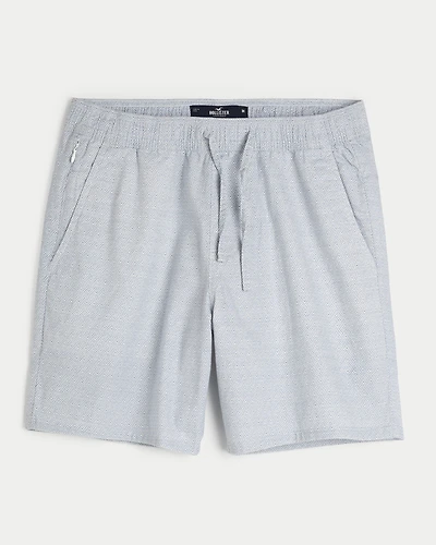 Woven Linen-Blend Shorts 7"