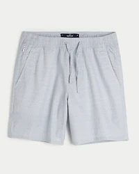 Woven Linen-Blend Shorts 7"