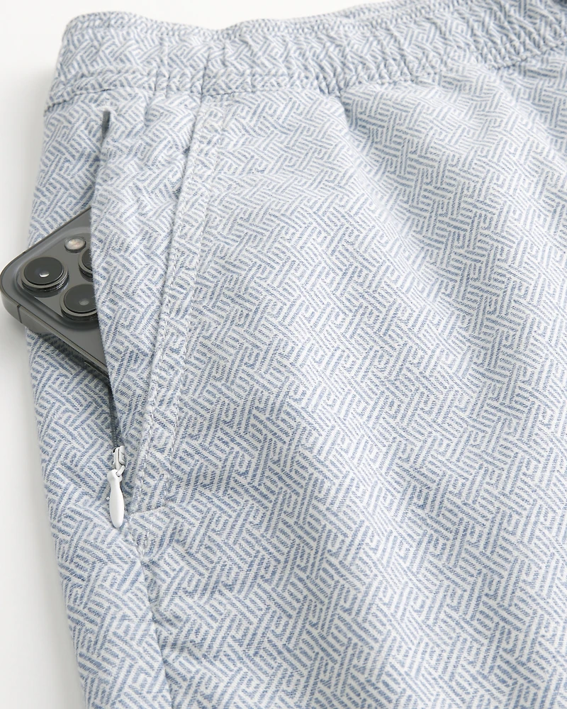 Woven Linen-Blend Shorts 7"