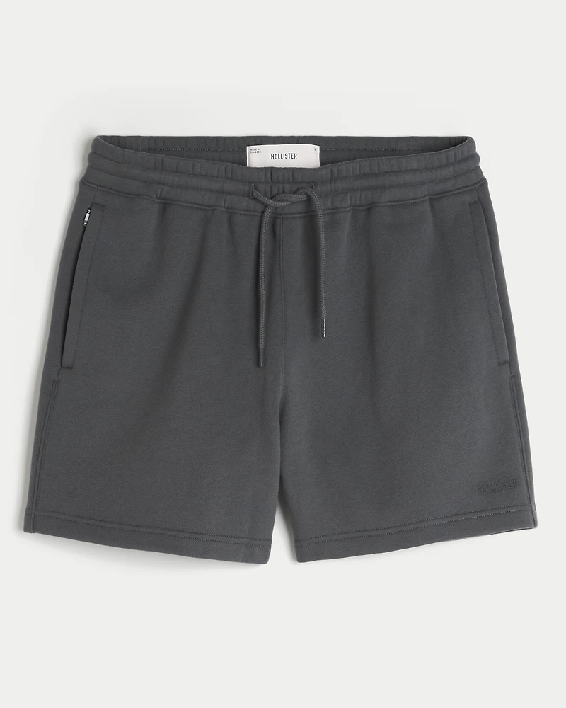Hollister Feel Good Fleece Mid-Thigh Loose Shorts