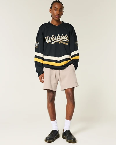 Mid-Thigh Loose Shorts