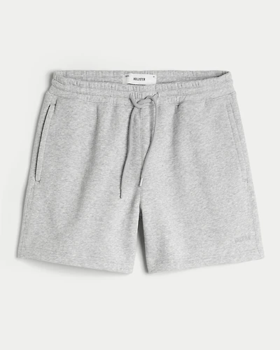 Mid-Thigh Loose Fleece Shorts