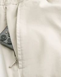 Above-the-Knee Twill Pull-On Shorts